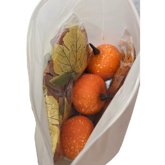 2 Pack Fall Maple Leaf Autumn Hanging Fall Leaf Vines Pumpkins Thanksgiving - Picture 3 of 6